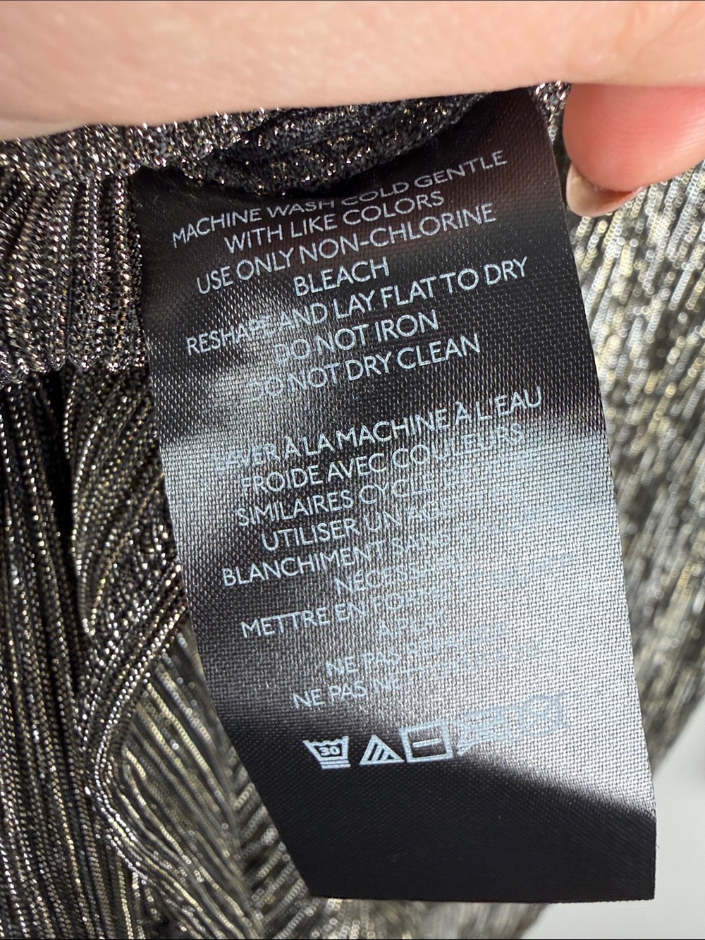 Anthropologie Pilcro Festival Glam Rock Metallic Button-Down Shirt - Picture 10 of 11